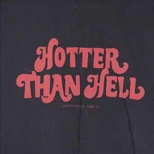 LIKE NEW BRANDY MELVILLE HOTTER THAN HELL TEE